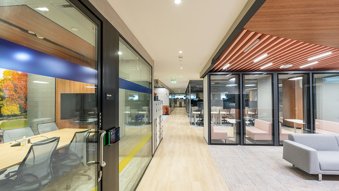 MK2 - Aluminium framed double glazed acoustic door - Apton Partitioning